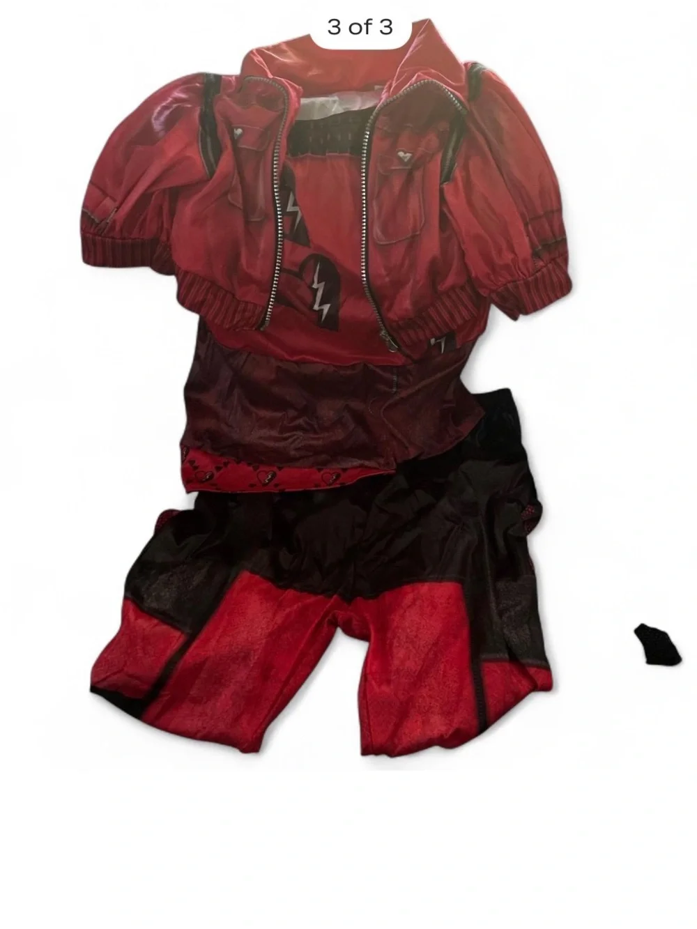 Disney Red Costume Outfit with Black Accents - Picture 2 of 3